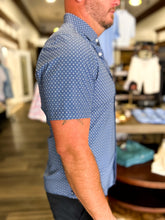 Load image into Gallery viewer, Leeward Dress Shirt Coastal Fjord Hatch Mark - TRIM