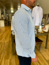 Load image into Gallery viewer, Leeward LS Cobalt Denis Plaid Dress Shirt