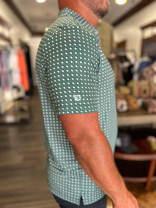 Performance Polo - Texas Green and White