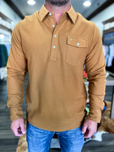 Load image into Gallery viewer, Long Sleeve Players Polo Shirt - Almond Brother