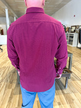 Load image into Gallery viewer, Leeward No Tuck LS Dress Shirt - Mulberry Noah Tattersall