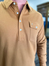 Load image into Gallery viewer, Long Sleeve Players Polo Shirt - Almond Brother