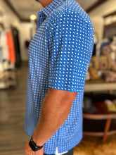 Load image into Gallery viewer, Performance Polo - Texas Blue and White