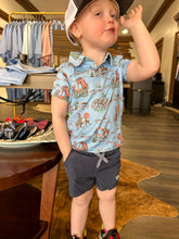 Load image into Gallery viewer, Youth Polo Shirt - Cowboy Up Blue