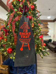 I'd Smoke That Apron - Funny Grilling Apron