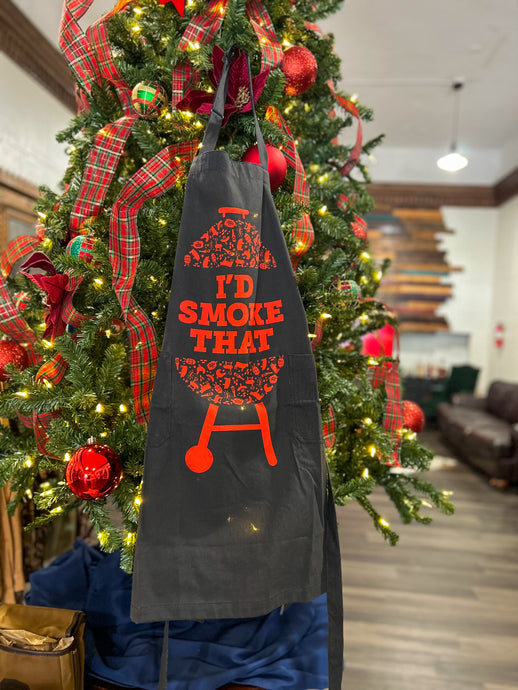 I'd Smoke That Apron - Funny Grilling Apron