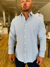 Load image into Gallery viewer, Leeward LS Cobalt Denis Plaid Dress Shirt