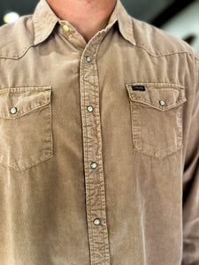 Jackson Cord Western Buttondown - Dark Rye