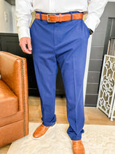 Load image into Gallery viewer, Fresco Suit Pant Navy Solid