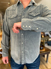 Load image into Gallery viewer, Jackson Cord Western Buttondown Shirt - Charcoal