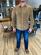 Load image into Gallery viewer, Velour Pearl Snap Shirt - Jacquard - Whiskey