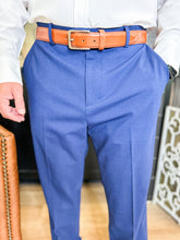 Load image into Gallery viewer, Fresco Suit Pant Navy Solid