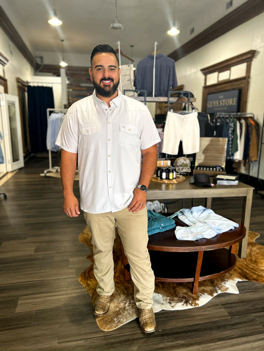 Performance Western Shirt - Light Grey