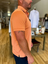 Load image into Gallery viewer, Versa SS Polo - Burnt Orange Alternating Stripe