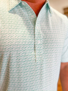 Performance Sport Range Polo - Roll 'Em Print Green