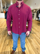 Load image into Gallery viewer, Leeward No Tuck LS Dress Shirt - Mulberry Noah Tattersall