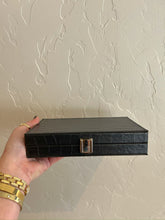 Load image into Gallery viewer, Line 'Em Up Domino Set - Black Croc