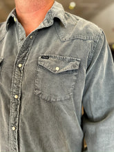 Load image into Gallery viewer, Jackson Cord Western Buttondown Shirt - Charcoal