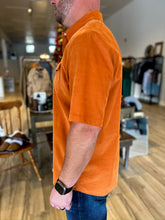 Load image into Gallery viewer, Short Sleeve Corduroy Pearl Snap - Burnt Orange