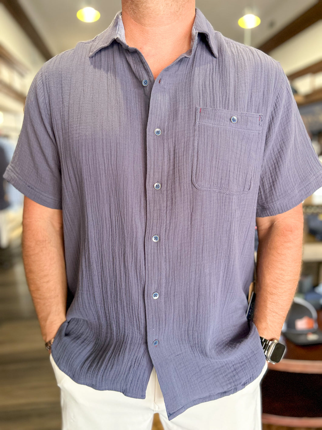 Taylor Shirt - Navy Blue