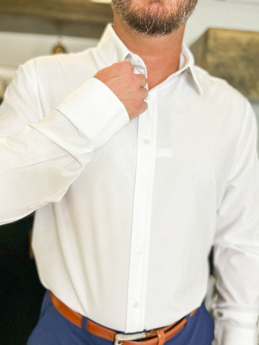 Leeward Formal LS Dress Shirt White Trim