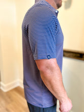 Load image into Gallery viewer, Tour Range Polo - Casper Stripe - Navy with Stripe