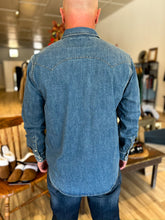 Load image into Gallery viewer, Roadhouse Ringspun Indigo Western Shirt