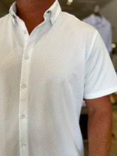 Load image into Gallery viewer, Halyard SS Dress Shirt - White Petal Hatch