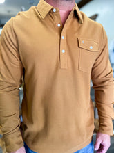 Load image into Gallery viewer, Long Sleeve Players Polo Shirt - Almond Brother