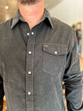 Load image into Gallery viewer, Corduroy Pearl Snap Shirt - Charcoal