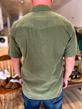 Load image into Gallery viewer, Short Sleeve Corduroy Pearl Snap - Sagebrush