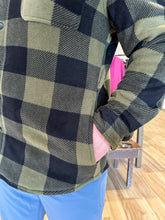 Load image into Gallery viewer, Flannel Shacket - Mallard Green Plaid