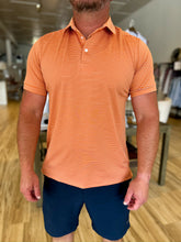 Load image into Gallery viewer, Versa SS Polo - Burnt Orange Alternating Stripe