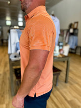 Load image into Gallery viewer, Versa SS Polo - Burnt Orange Alternating Stripe