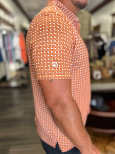 Performance Polo - Texas Orange and White