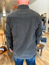 Load image into Gallery viewer, Corduroy Pearl Snap Shirt - Charcoal
