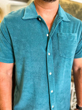 Load image into Gallery viewer, Terrycloth Button Down Shirt - Hydro