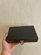 Load image into Gallery viewer, Line 'Em Up Domino Set - Black Croc
