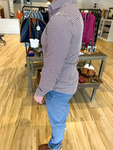 Load image into Gallery viewer, Leeward LS Dress Shirt - Eggplant Crew Gingham - TRIM